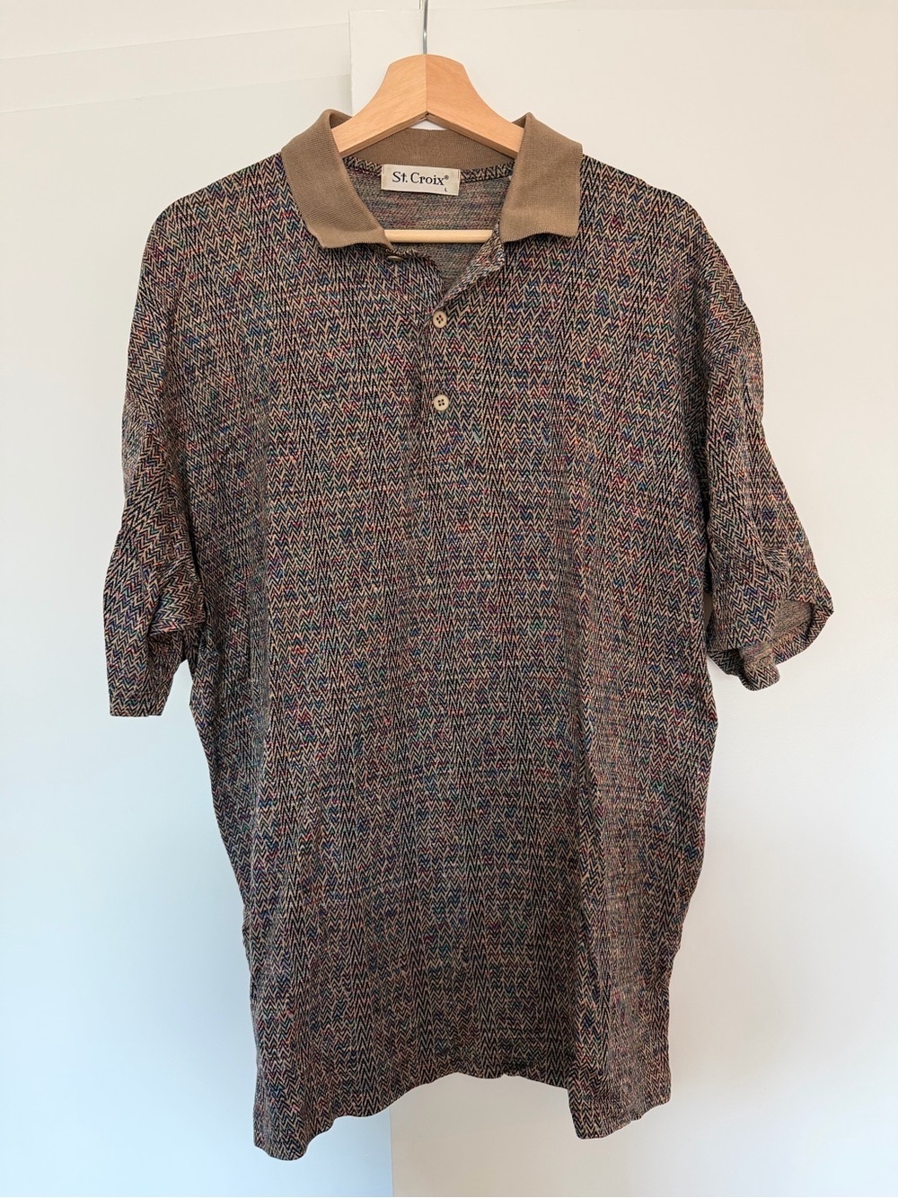 St. Croix Vintage Textured Knit Polo